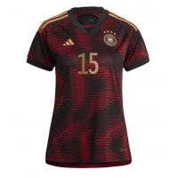 Maglie da calcio Germania Niklas Sule #15 Seconda Maglia Femminile Mondiali 2022 Manica Corta